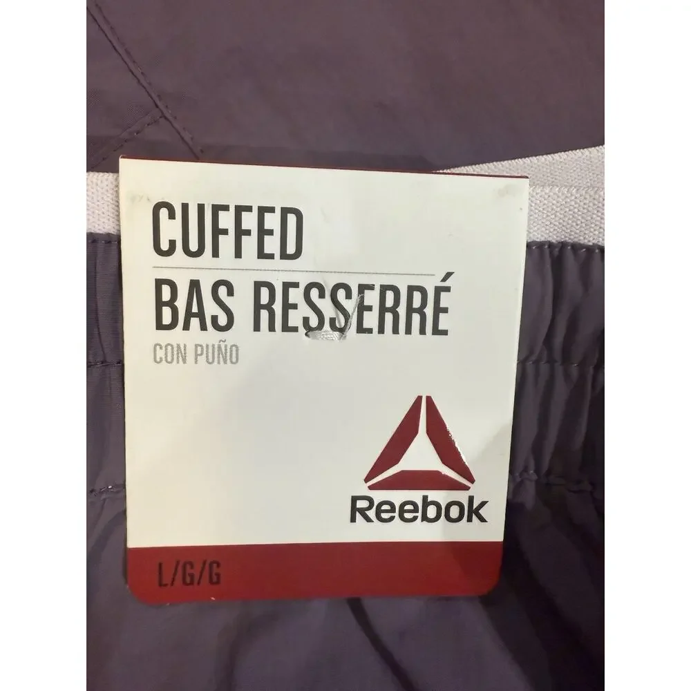 NWT Reebok Purple Focus Track Cuffed Jogger Active Pants Unisex Size Large NEW - Picture 5 of 16